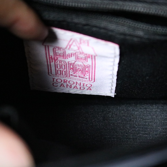 Jeannie Lottie X Pink House Toronto Black Patent Handbag Crossbody Purse - Picture 3 of 9